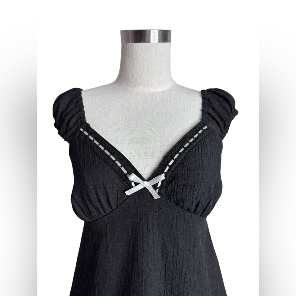 Indulge 90’s Y2K Babydoll Empire Waist Lingerie Mini Dress Small - Picture 4 of 6